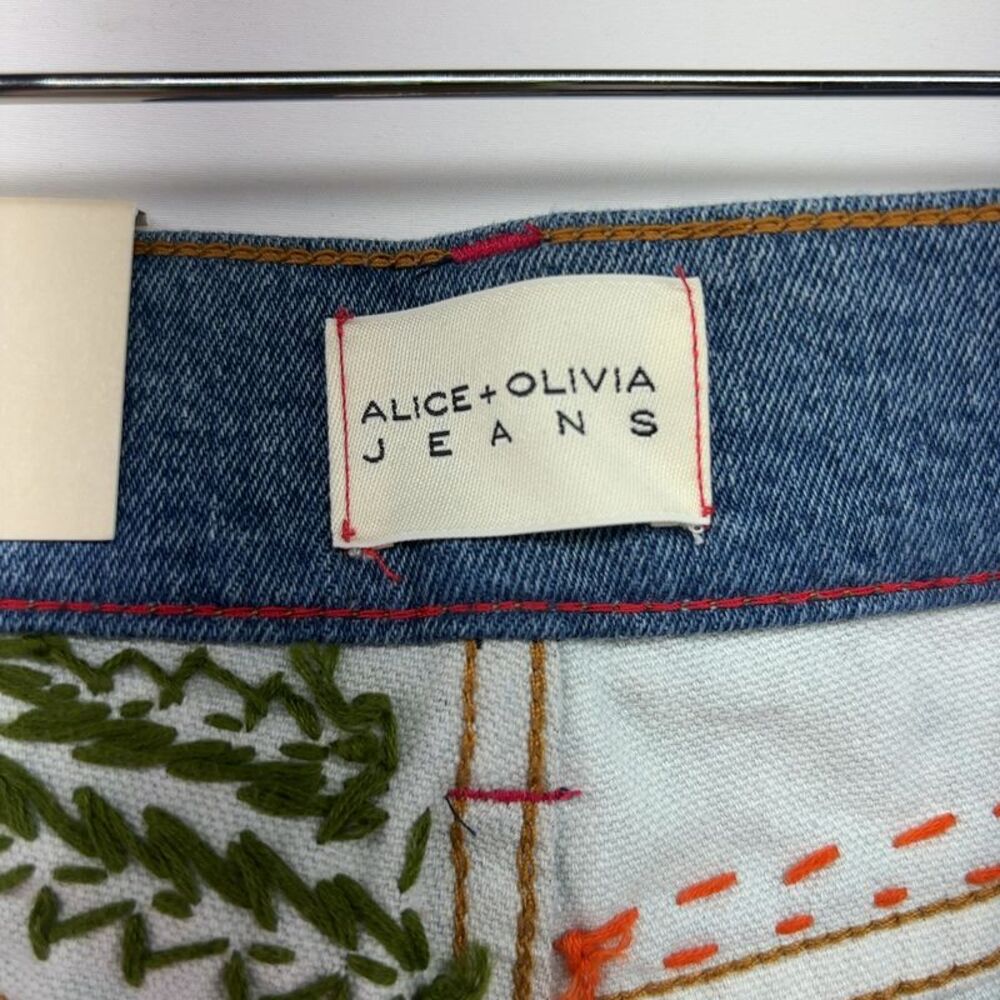 Alice + Olivia Wheezy Patchwork Jean *Unique* - Picture 3 of 4